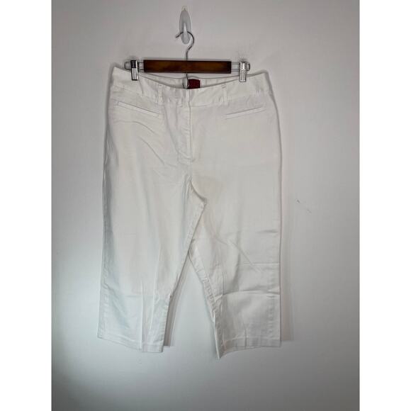 212 Collection chinos pants slacks women's 14 the Natural Fit cropped comfy - Picture 8 of 12